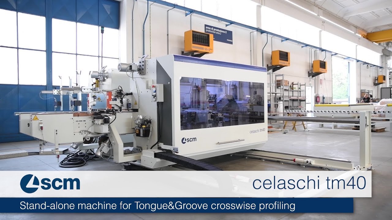 SCM - celaschi tm40 - Crosswise machine for Tongue&Groove profiling