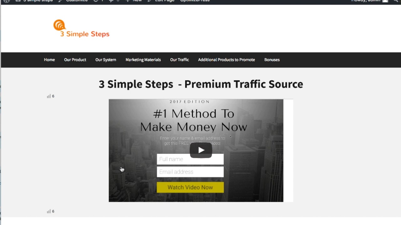 Here is a tour of 3 Simple Steps - 100% Instant Commission System