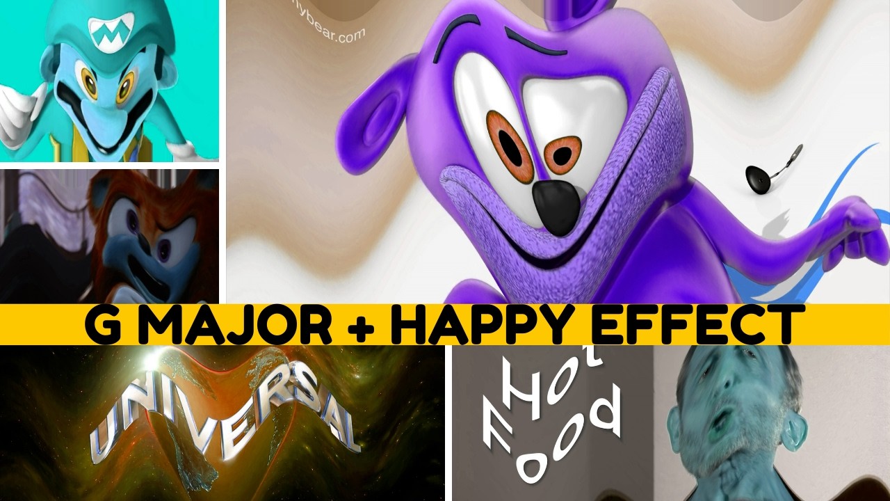 GUMMY BEAR & CLIPS IN G MAJOR + HAPPY EFFECT | VIDEO  AUDIO EFFECT EDIT (INCLUDES TUTORIAL)