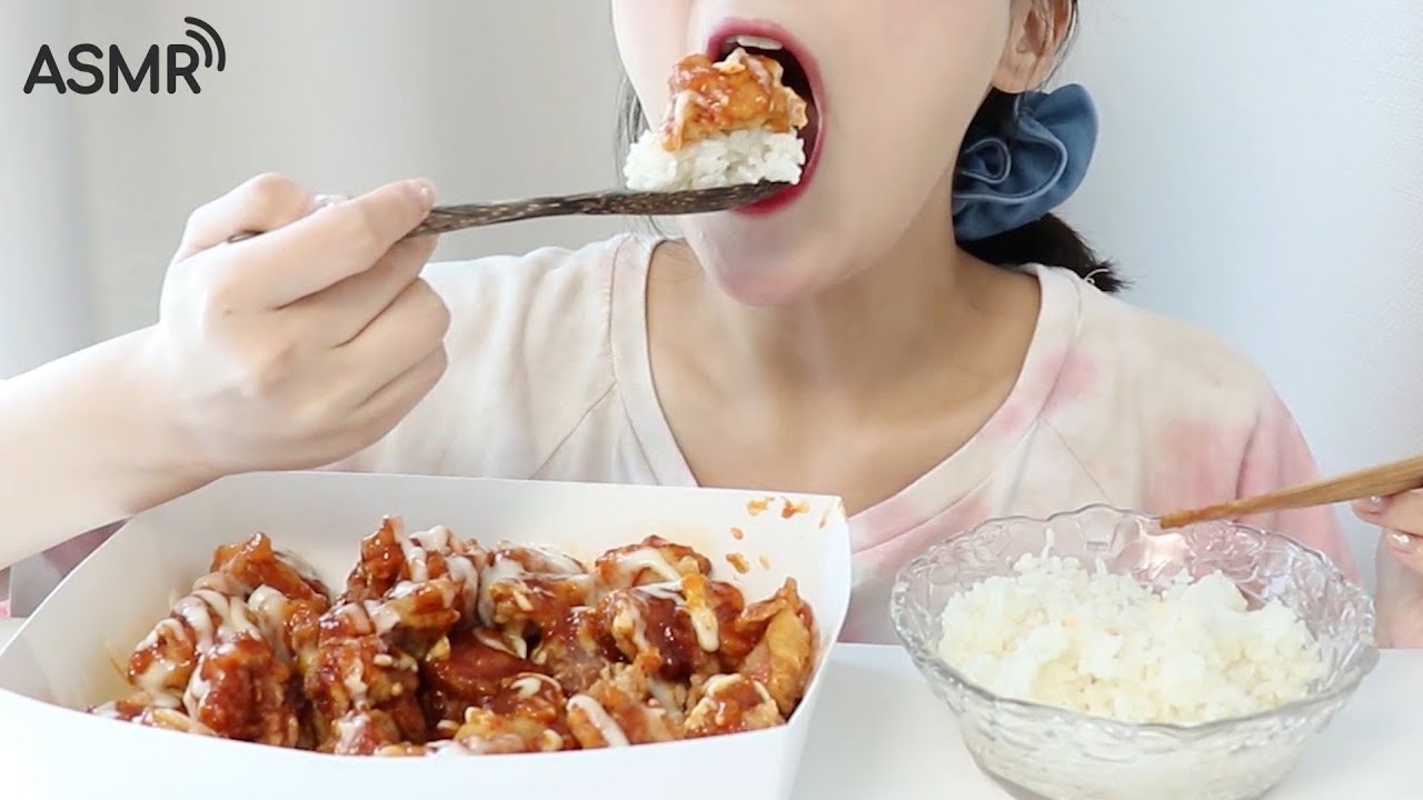 Supreme Chicken есть ASMR _ realsound mukbang есть шоу
