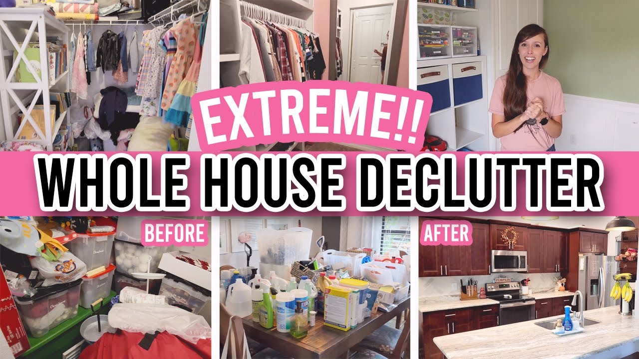 ✨EXTREME✨ Whole House DECLUTTER | SIMPLE METHOD | DECLUTTERING MARATHON | Shelby Marybeth