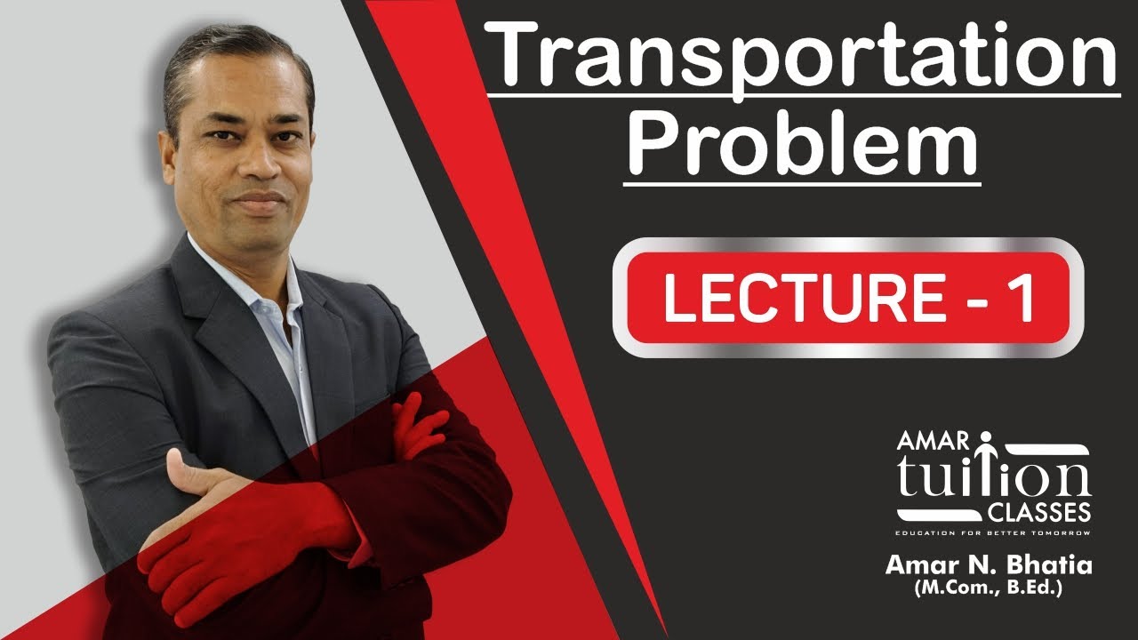#1 Transportation Problem FY BCom Sem 2 Stats | Transportation Guj Uni | Transportation Kutch Uni |