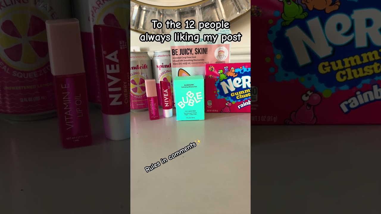 Giveaway!!#preppy #giveaway #skincare #candy #shorts