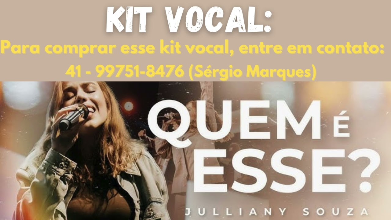 Kit de ensaio vocal - Que é esse? - Julliany Souza
