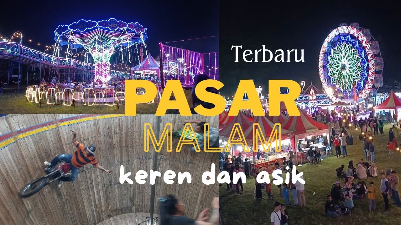 Pasar Malam keren SERU bgt, fulll pengunjungg😬