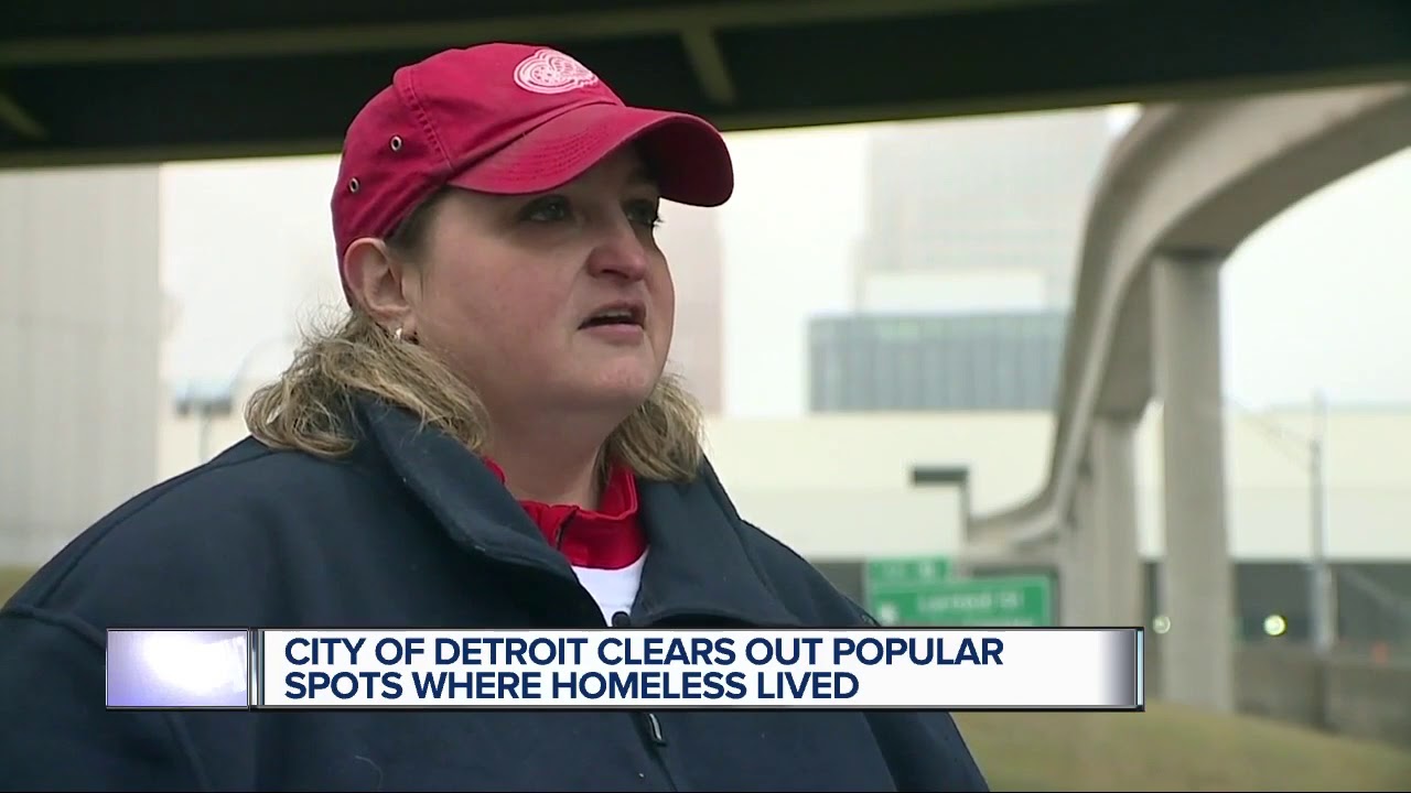 City of Detroit clears out popular spots where homeless lived