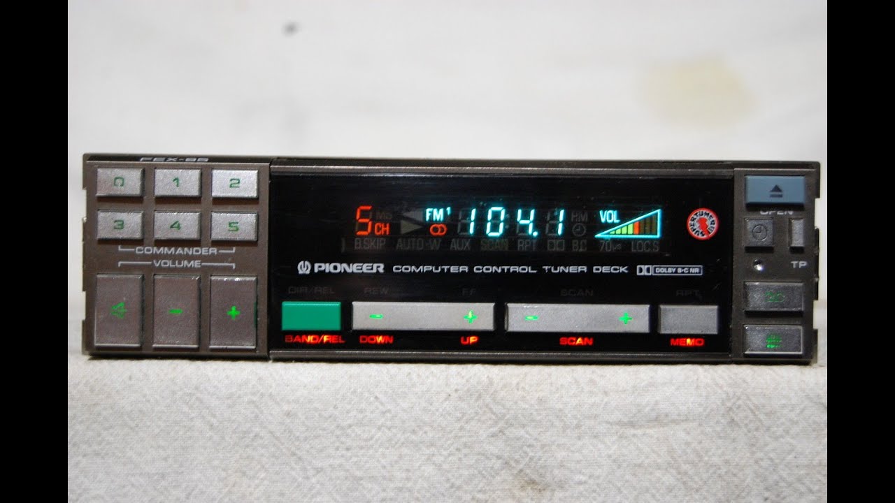 Vintage Pioneer FEX-95 centrate am/fm cassette car stereo