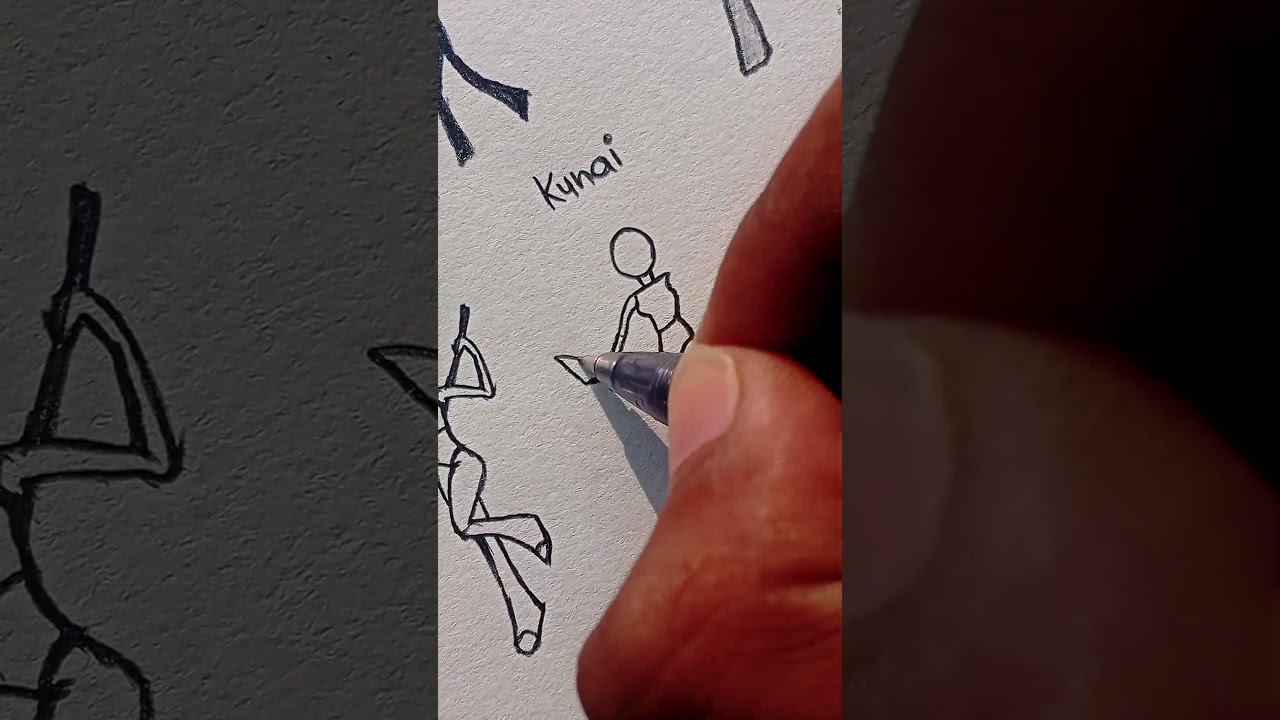 How to draw a body with different weapons ✨