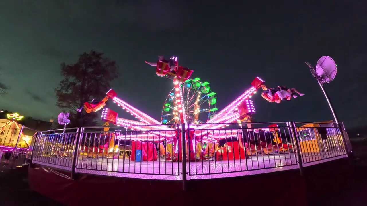 Lunapark Josef Kamienicky - karuzela Fire - jumper (Fabbri Smashing Jump) off ride 1 Darł&oacute;wko 2025