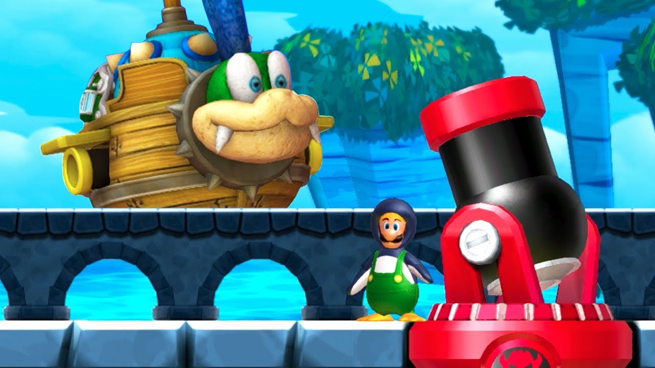 New Super Luigi U Deluxe 100% Walkthrough - World 3 - Sparkling Waters