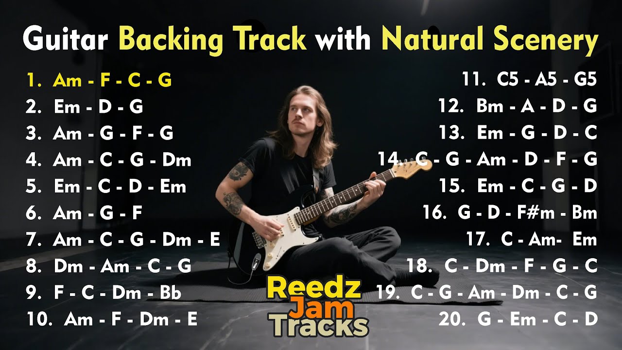 1 Hour Electric Guitar Backing Tracks Mix | Practice & Fun