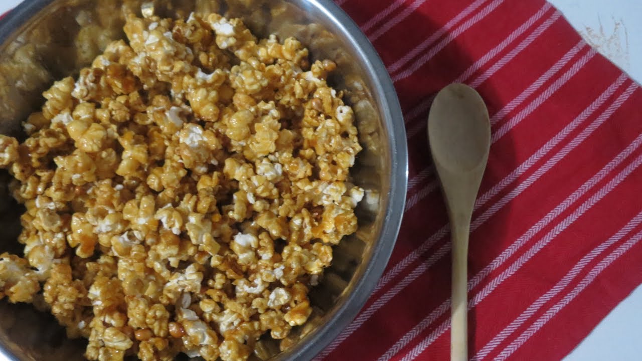 How to make CARAMEL POPCORN - XTRA Special Snack for movie night - Trinidad|Caribbean