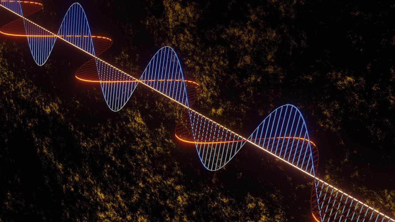 Procedural ElectroMagnetic Waves in Blender 3.1 using Geometry Nodes (3.5x fast video)