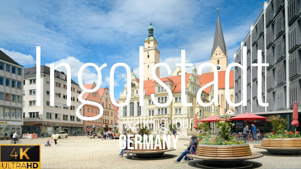 Ingolstadt, Germany 🇩🇪 Walking Tour 2023 | 4K 60fps HDR |