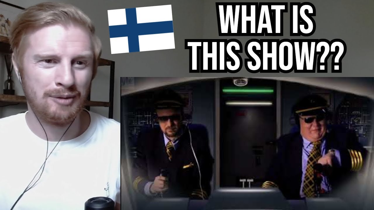 Reaction To Jopet Show - Lentokapteeni (Finnish Comedy)