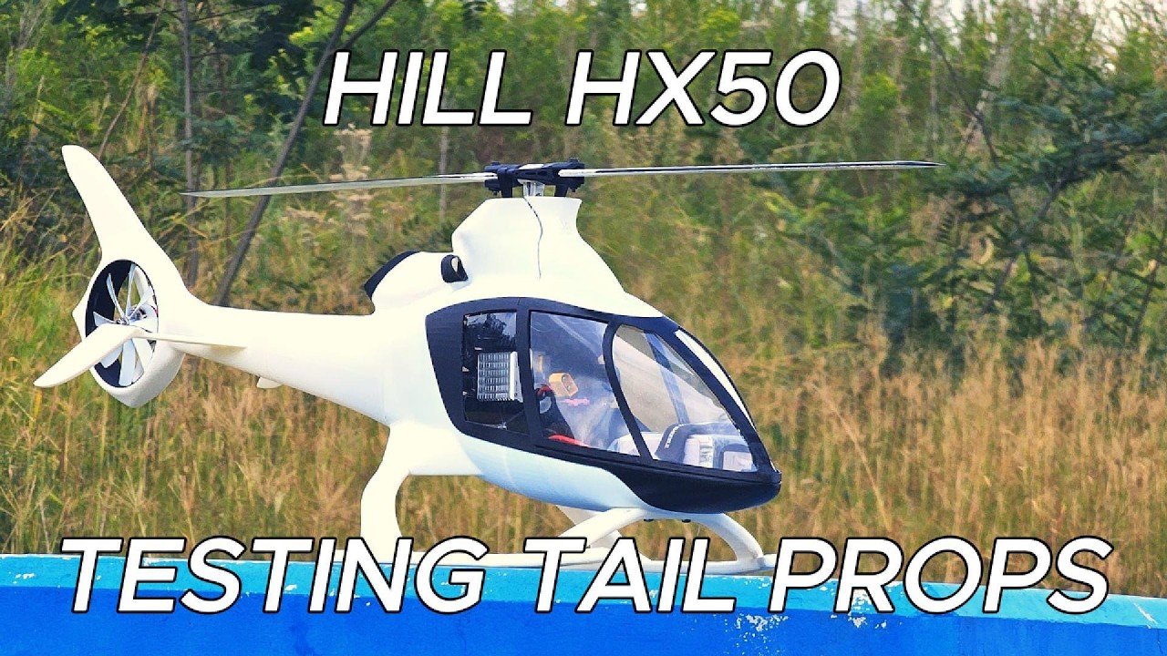 Hill HX50 (по образцу) - радиоуправляемая модель Flywing - тестирование хвостового винта