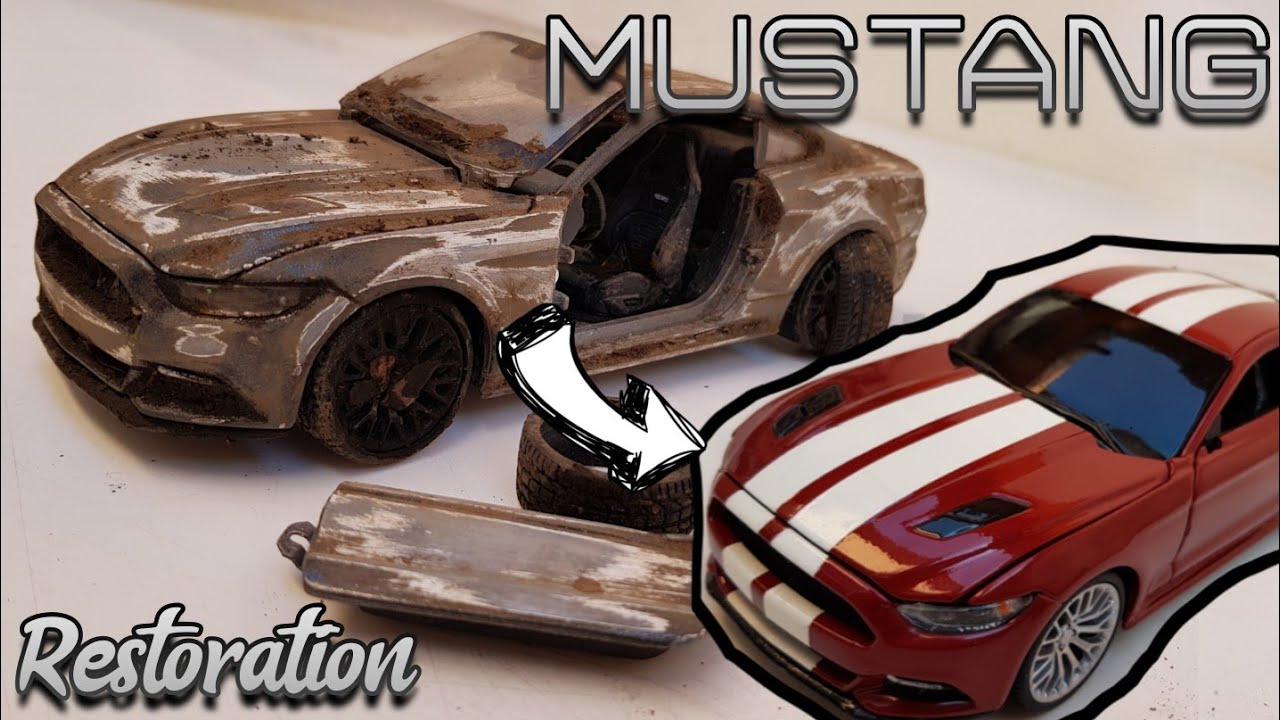 MUSTANG Restauraci&oacute;n auto a escala/ FORD MUSTANG Abandoned scale car restoration