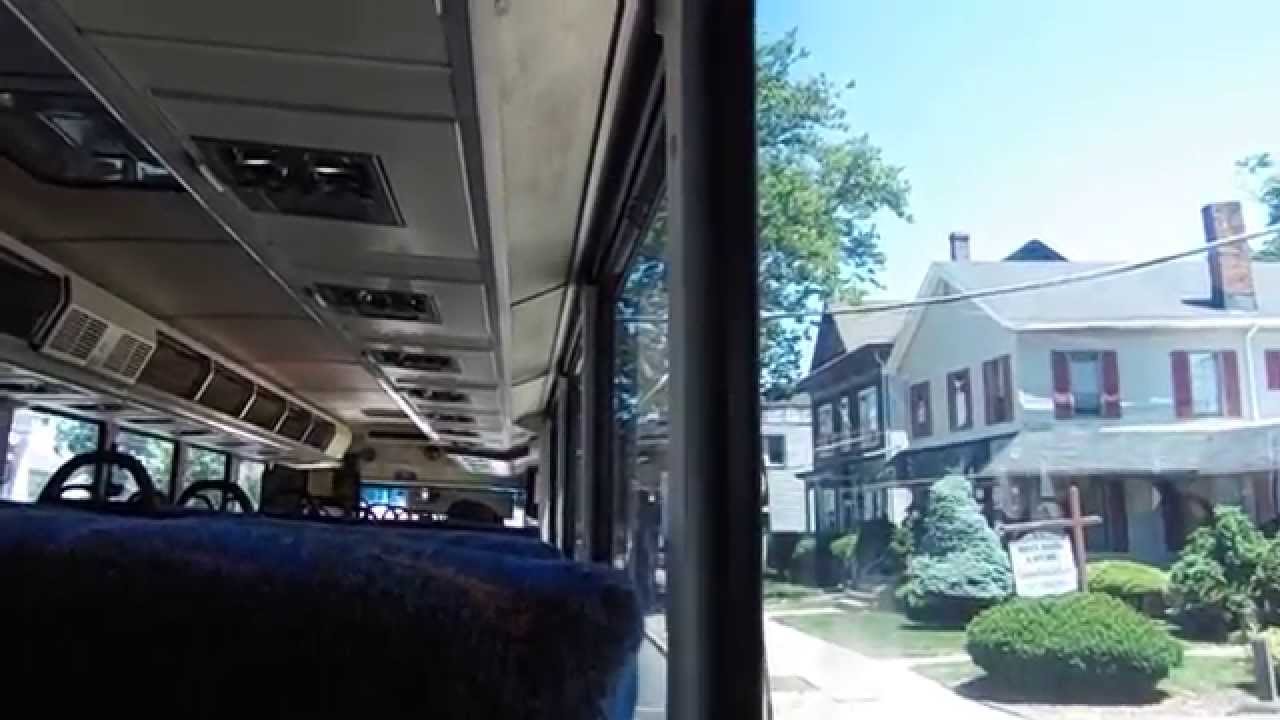 ON BOARD NEW JERSEY TRANSIT MCI D SERIES COACH BUS 7471 ON THE 139 TO NEW YORK