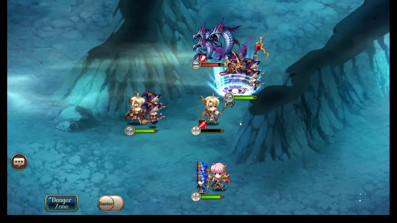 Langrisser M - Soloing Ice Dragon Lv55 at Lv50 (Goddess Trial)