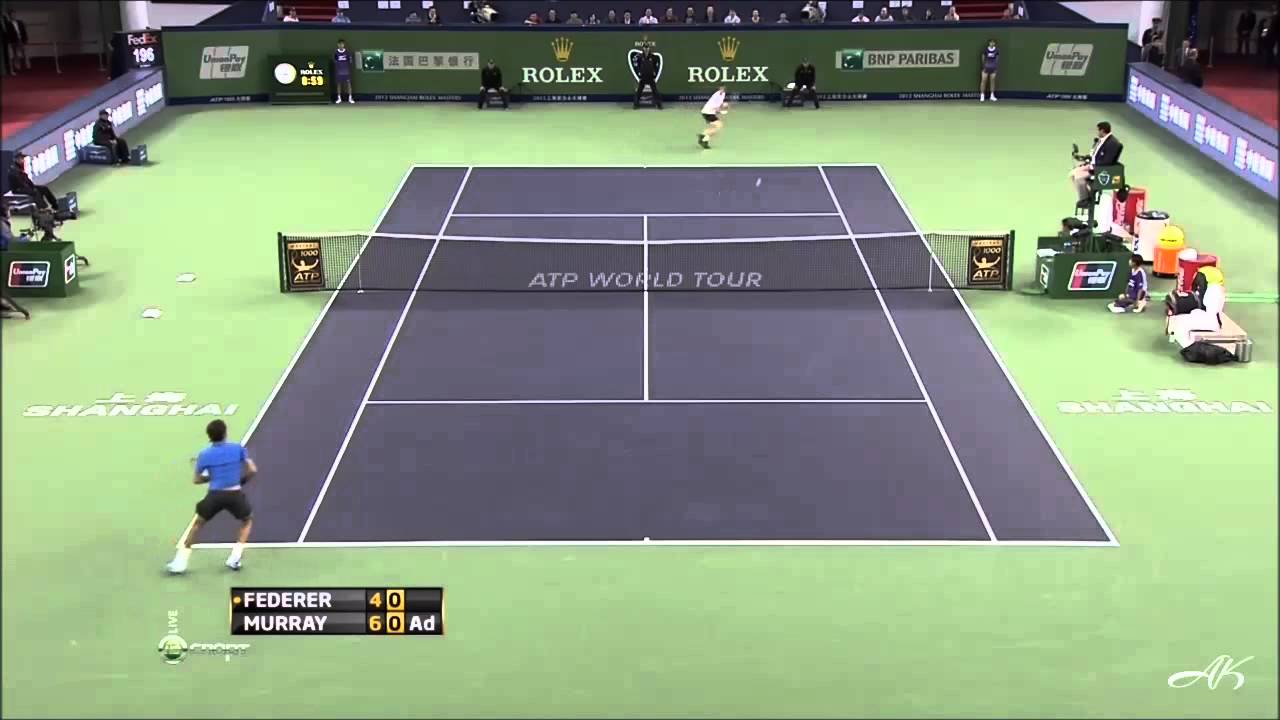 ATP Masters 1000 - Shanghai 2012 - Federer vs Murray - Incredible Point (HD)