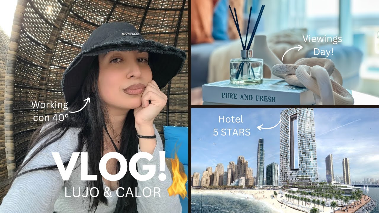 Una cubana trabajando entre casas de lujo en Dubai.Clima horrible.Hotel increíble.Viewings day! VLOG
