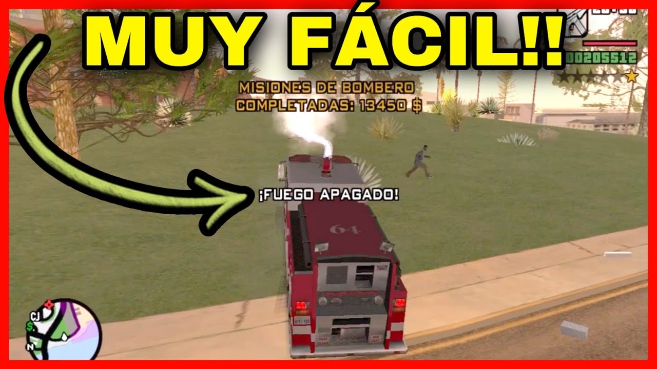 🔥Como completar las 12 Misiones de BOMBERO en GTA San Andreas - Inmune al FUEGO