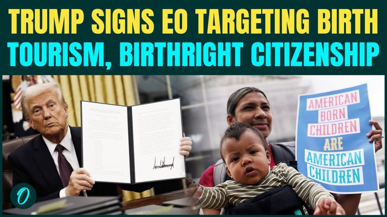 Trump Signs ORDER Limiting Birthright Citizenship, Targets Birth Tourism After Supreme Court SETBACK