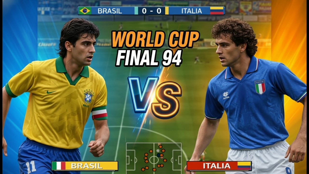 Bzazil vs Italy Final World Cup 1994 (Pes 6 Patch)