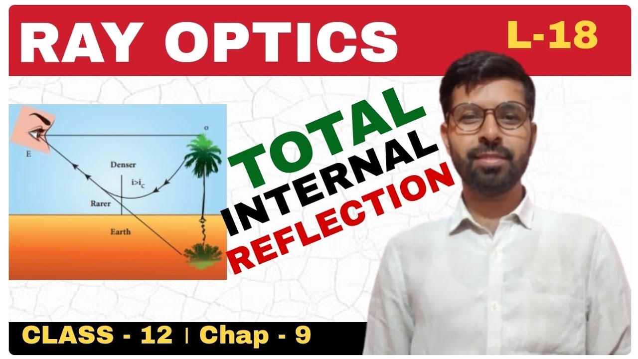 Total Internal Reflection । Critical Angle।  Ray Optics Physics Class 12th chapter 9