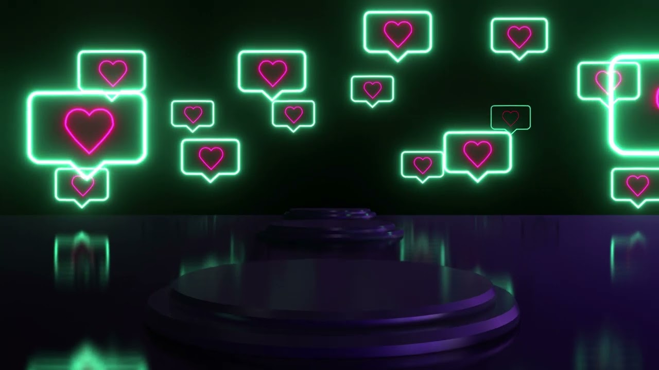 Heart background video 4k retro colour full ♥️💕@LEDbackground4keffect 