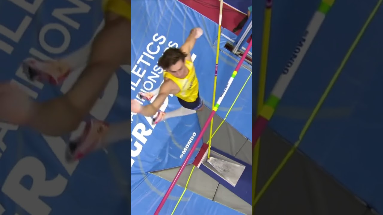 Mondo Duplantis is just simply born to fly ✈️ #athletics #worldrecord #polevault #sweden #sports