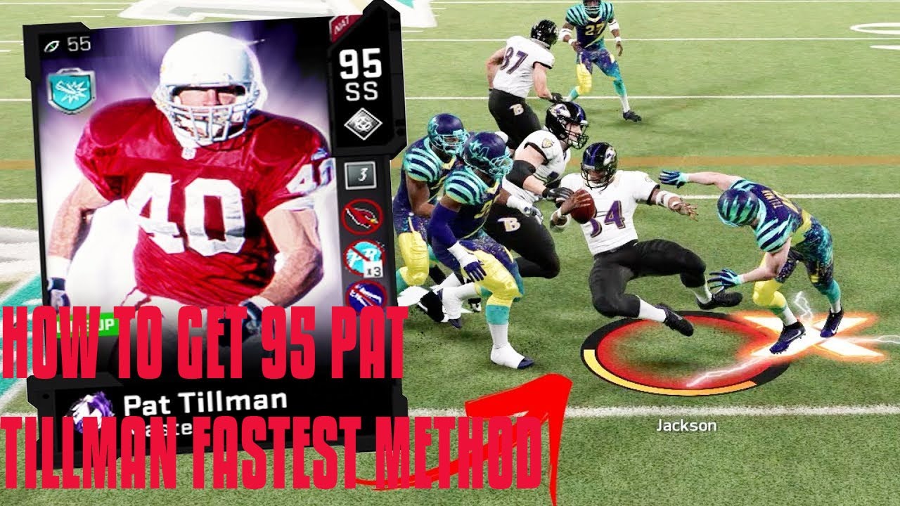 HOW TO GET 95 PAT TILLMAN - FASTEST METHOD - MADDEN 20 GAMEPLAY