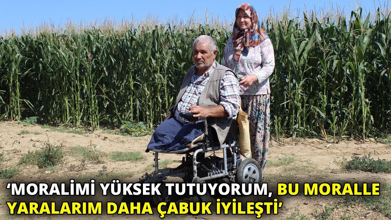 Biçerdöverde iki bacağını kaybetti, yaşama sevincini hiç kaybetmedi