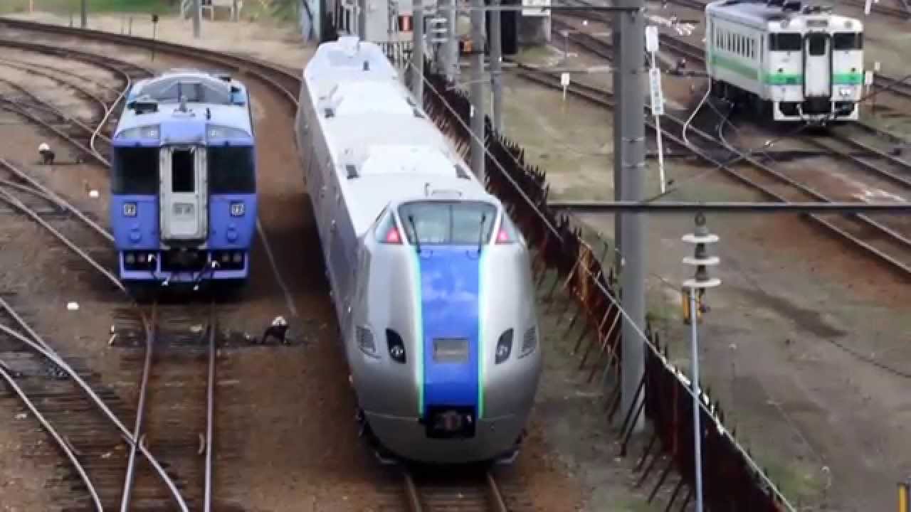 2014年10月8日　キハ285系900番台　苗穂工場構内試運転
