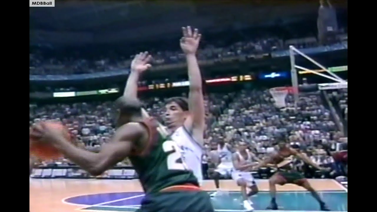 Final Playoff Duel - John Stockton Battles Gary Payton In Utah Deciding Game 5!