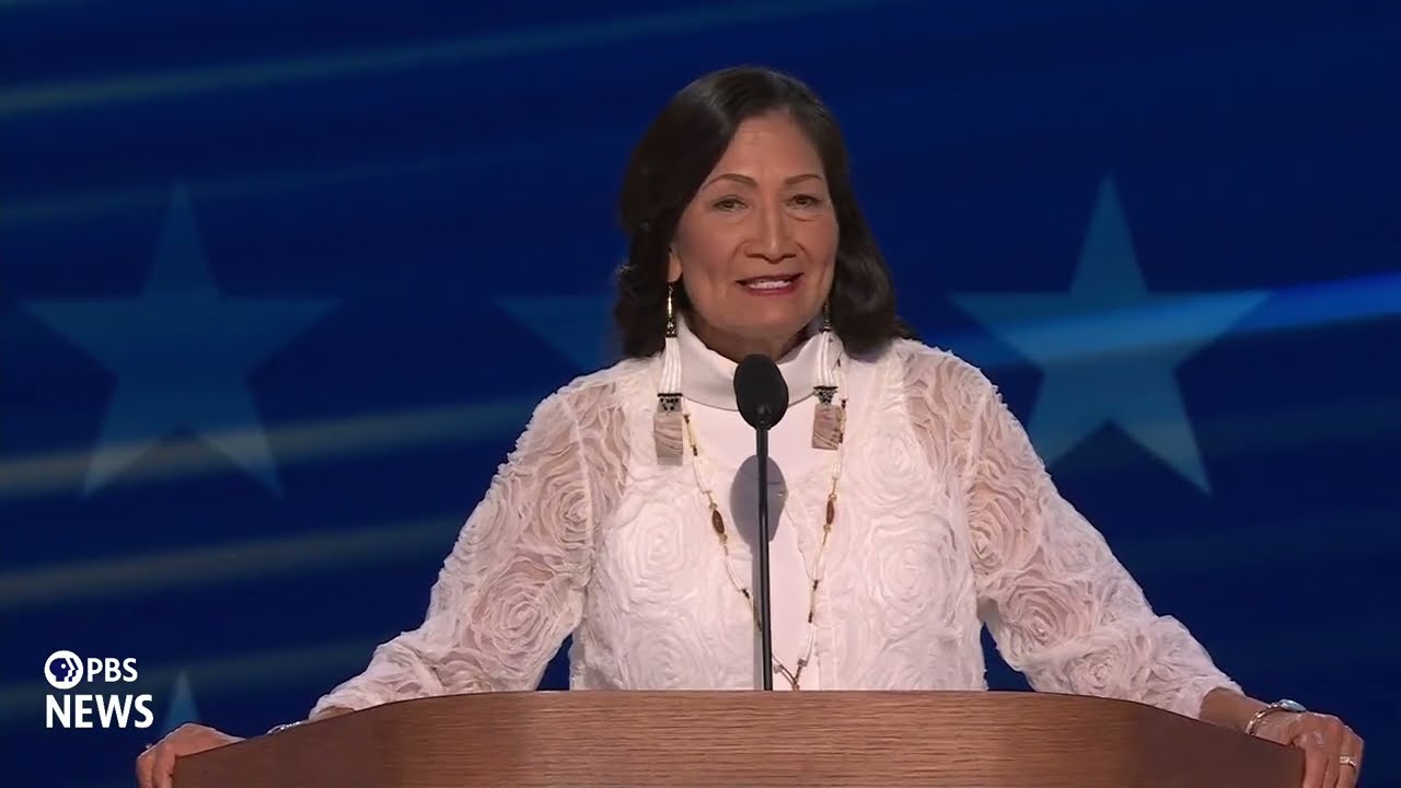 WATCH: Interior Secretary Deb Haaland speaks at 2024 Democratic National Convention