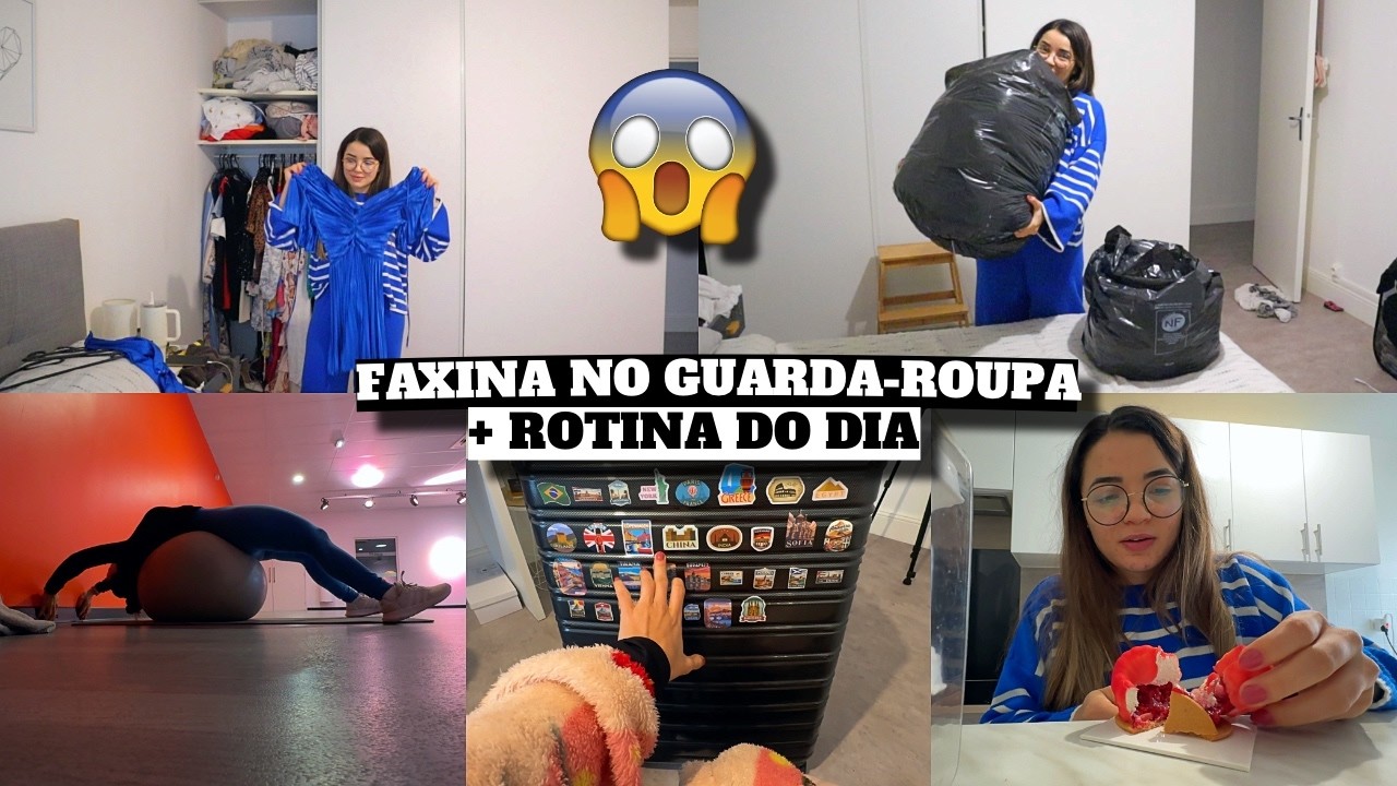 DESTRALHE NO GUARDA-ROUPAS + MINHA ROTINA REAL ❤️ - Bruna Paula