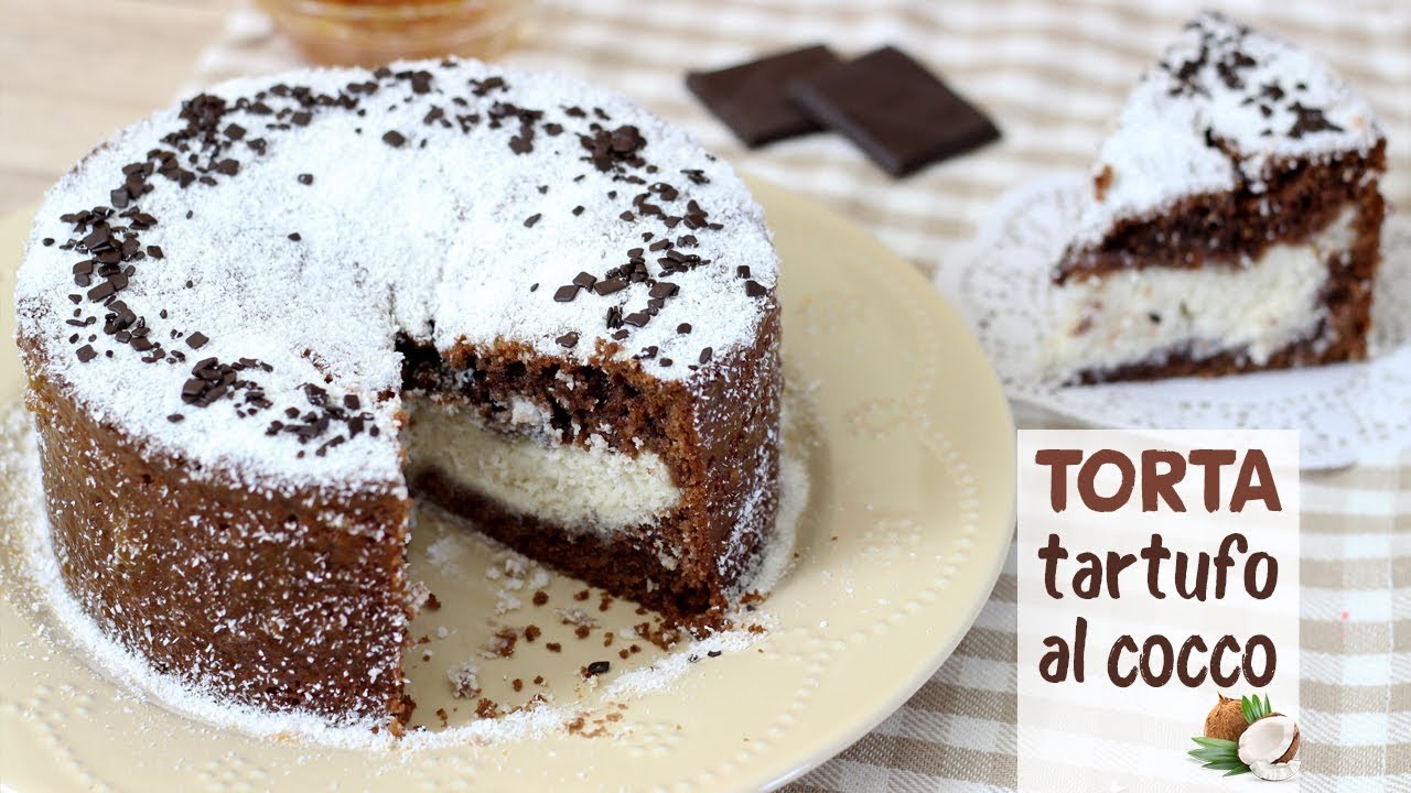TORTA TARTUFO AL COCCO SOFFICISSIMA con cuore a sorpresa| ricetta facile | Coconut cake