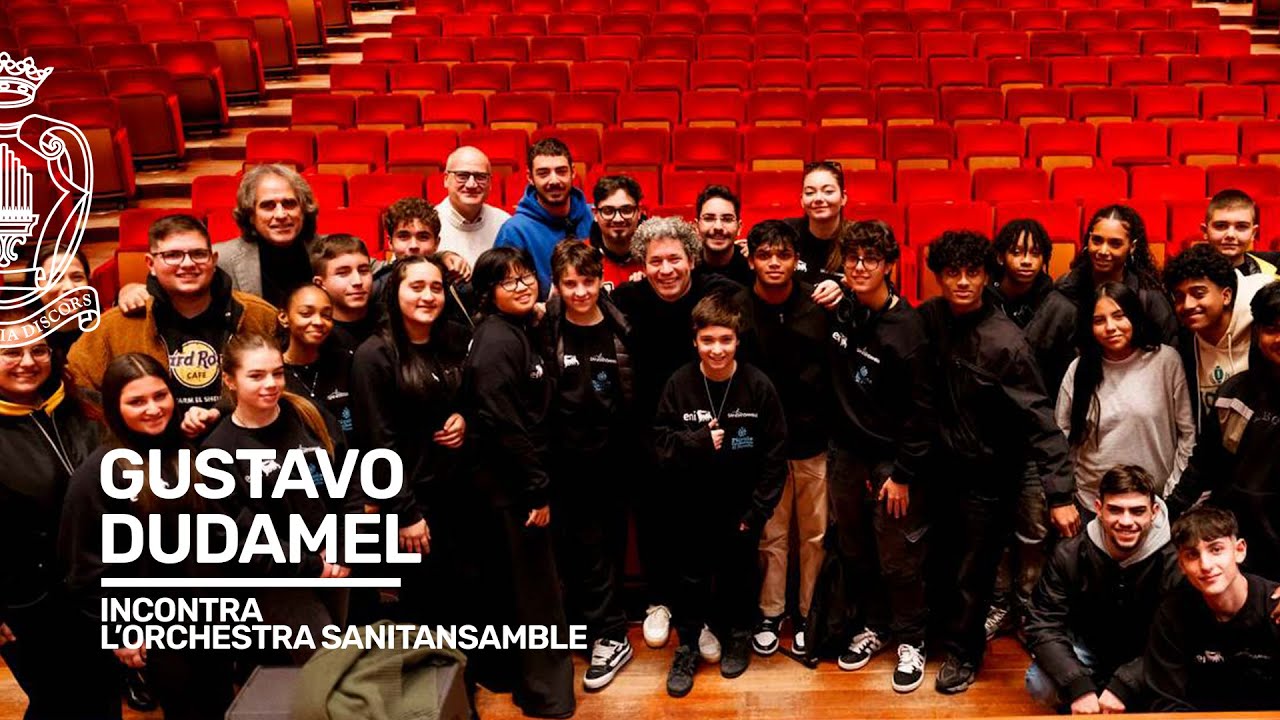Gustavo Dudamel incontra i ragazzi del Sanitansamble