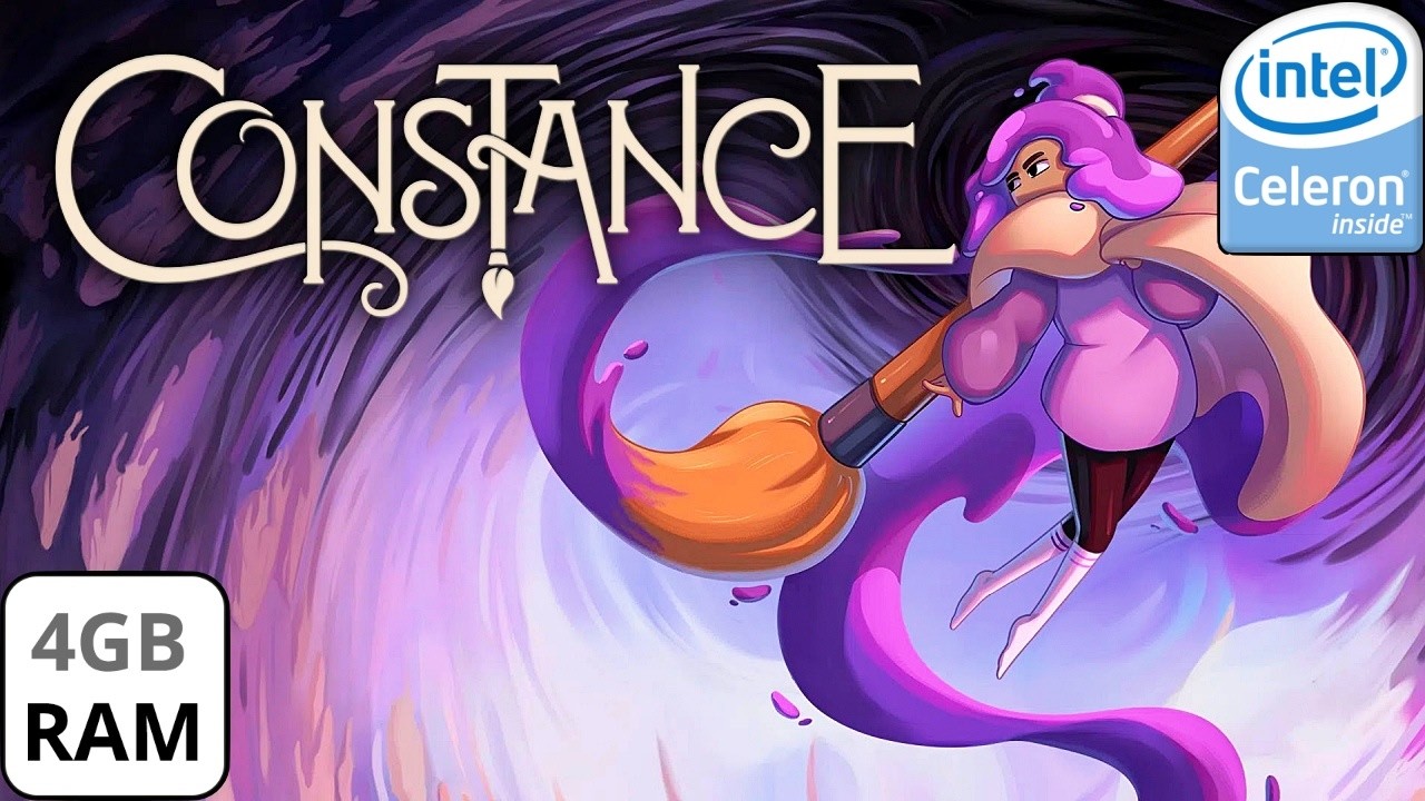 NOVO JOGO Constance Rodando em um NOTEBOOK FRACO Intel Celeron 4GB de ram