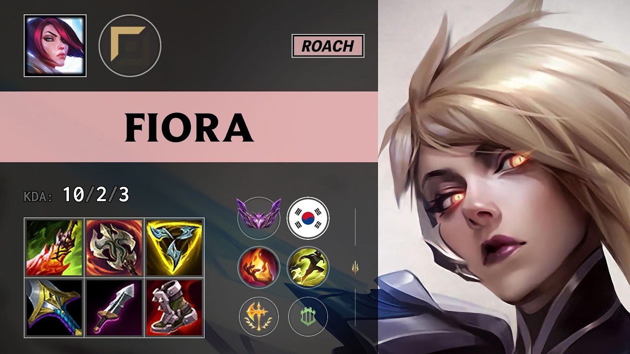 (Roach) Fiora Top vs Kled - KR Master Patch 26.16