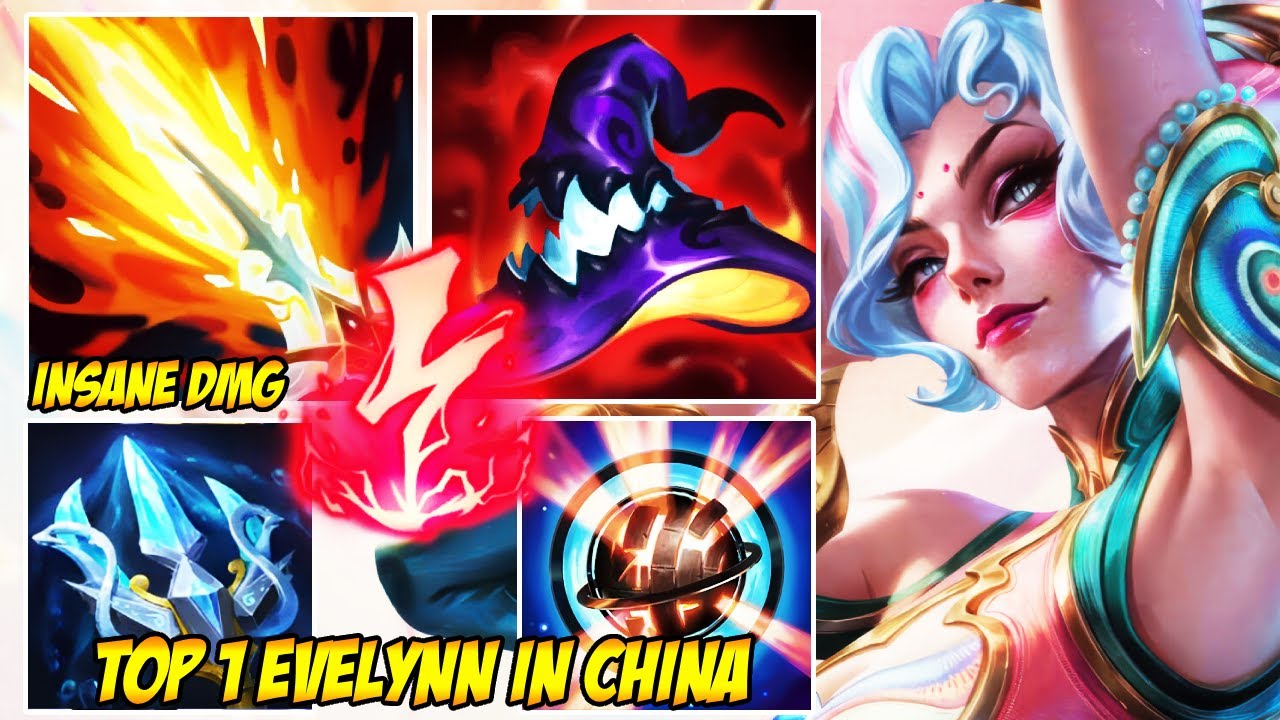 WILD RIFT CHINA TOP 1 EVELYNN - CAN EVELYNN 1VS9 THIS PATCH? (HARD TO PLAY)