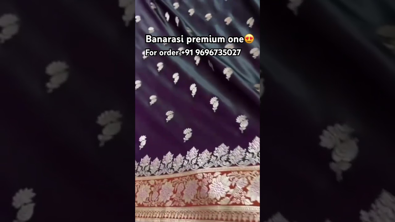 😍 Shaadi Season Favourite – Banarasi Mushroo Katan” Banaras Ki Mitti, Resham Ki Chamak 