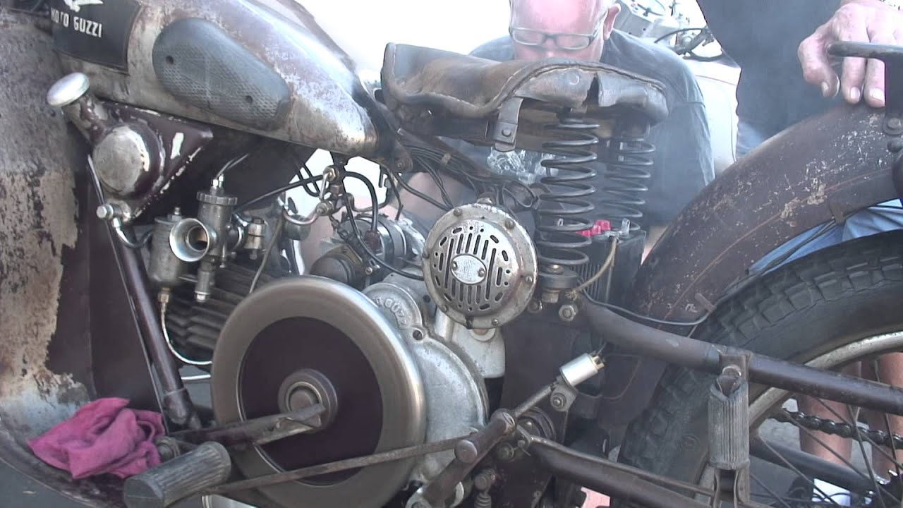1936 Moto Guzzi 500 GTS first fire up!