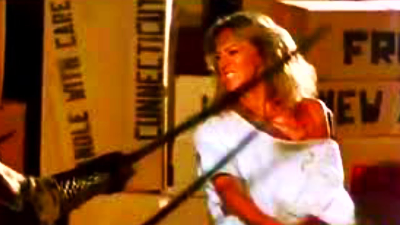 She (1984) Sandahl Bergman Sword Fight Action Scene