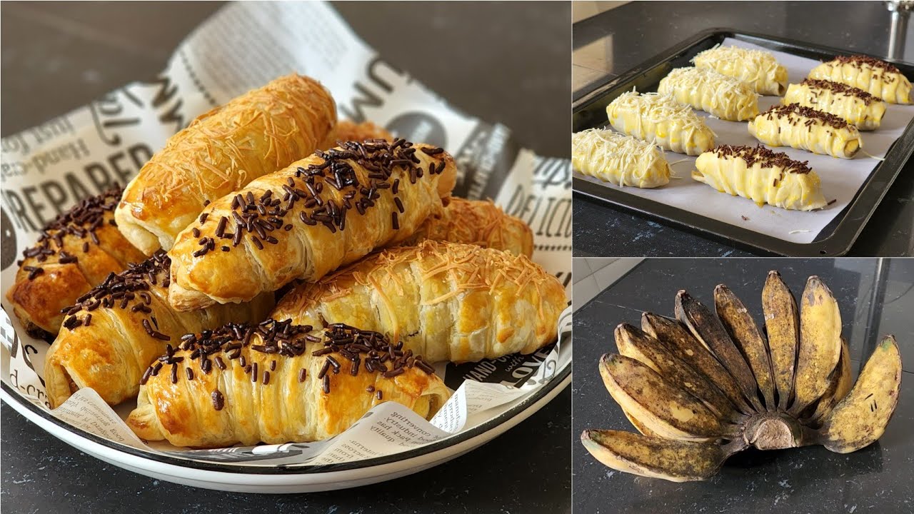 Kalau kamu punya pisang & kulit pastry buat cemilan enak ini. Pisang lilit keju coklat 6 bahan saja