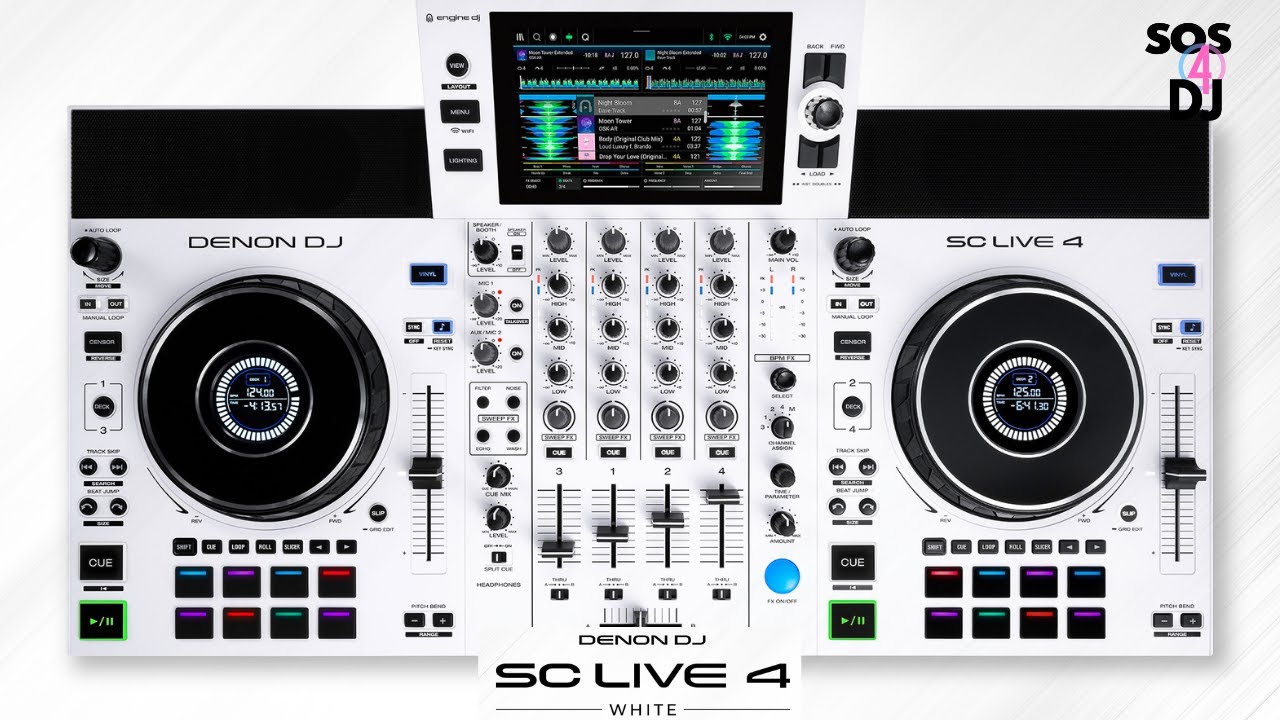 Denon Dj SC Live 4 White 4 Deck Standalone