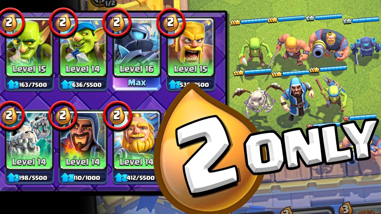 ONLY USE 2 Elixir Cards in MERGE TACTICS