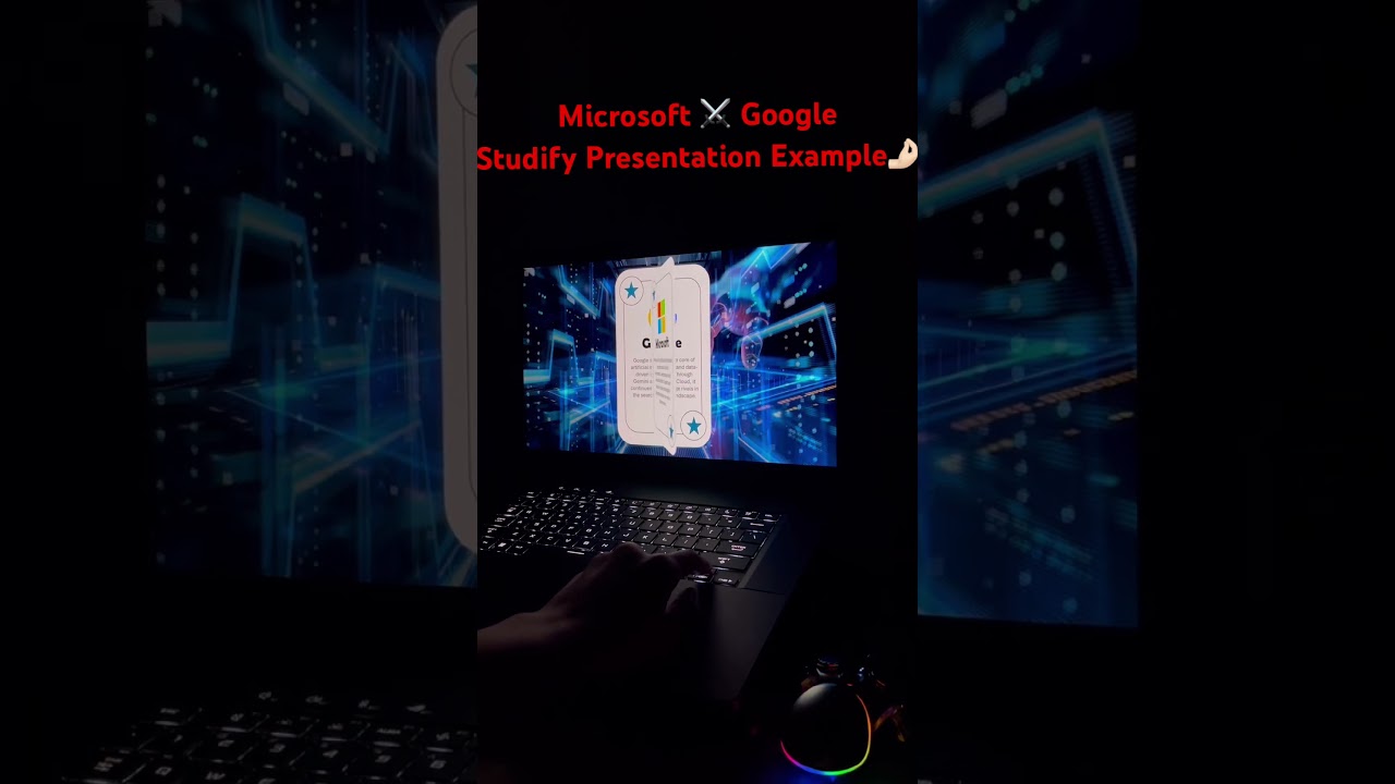 💼 Microsoft vs Google ⚔️ | Presentation Slide Sample