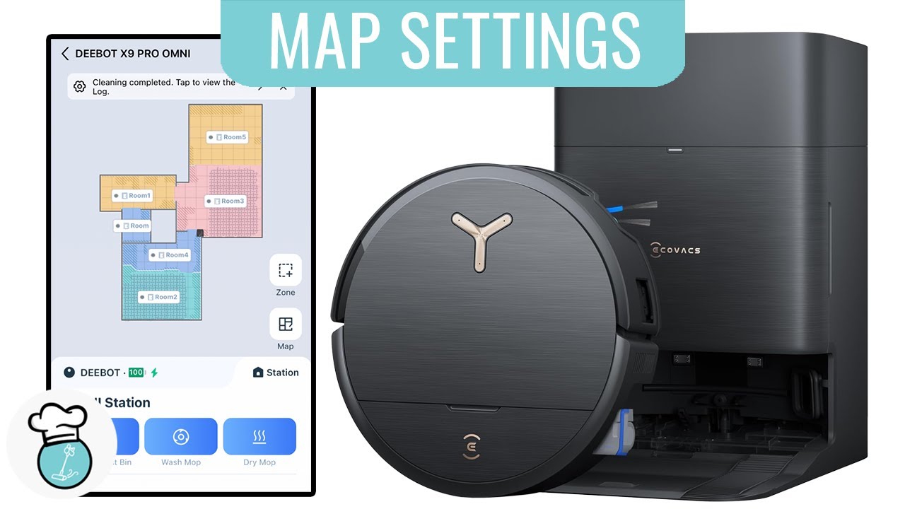 ECOVACS X9 Pro Omni: Map Settings Tutorial